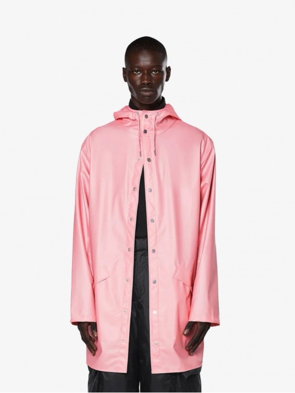 Rains Pink Hooded Raincoat